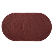 Draper Tools Sanding Discs, 150mm, Hook & Loop, 40 Grit, (Pack Of 10)