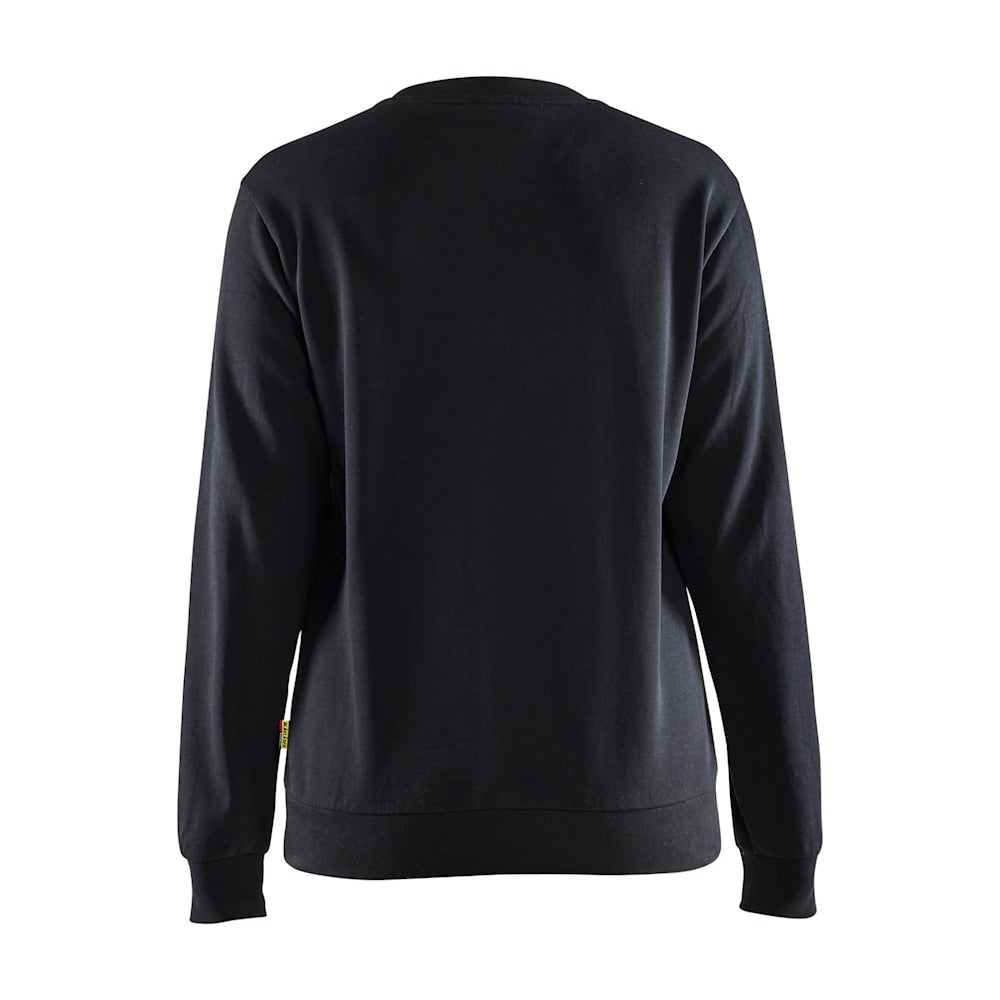 Blaklader Sweatshirt Women 3408 #colour_black-hi-vis-yellow