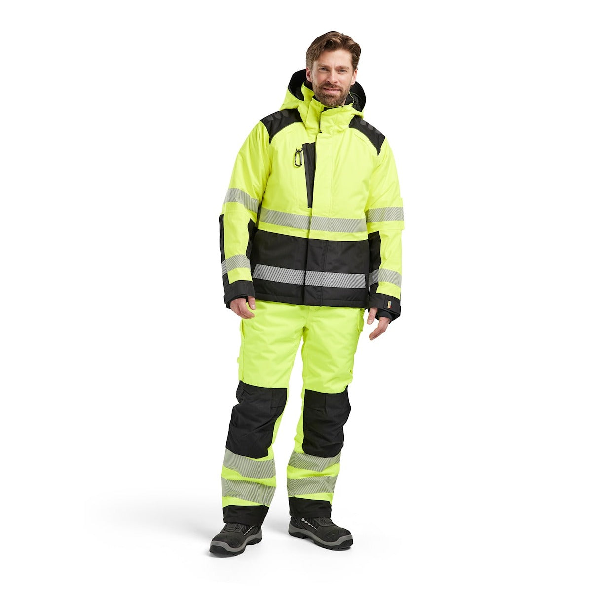 Blaklader Winter Jacket Hi-Vis 4455 #colour_hi-vis-yellow-black