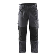 Blaklader Service Trousers with Stretch 1495 #colour_mid-grey-black