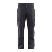 Blaklader Industry Trousers Stretch with Knee Pad Pockets 1448 #colour_mid-grey-black
