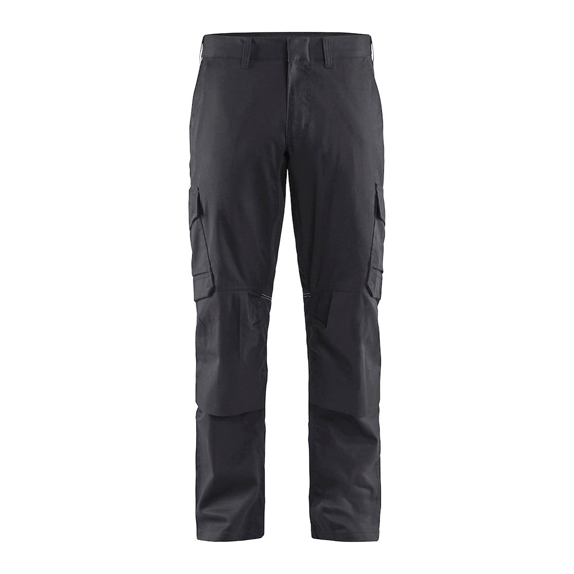 Blaklader Industry Trousers Stretch with Knee Pad Pockets 1448 #colour_mid-grey-black