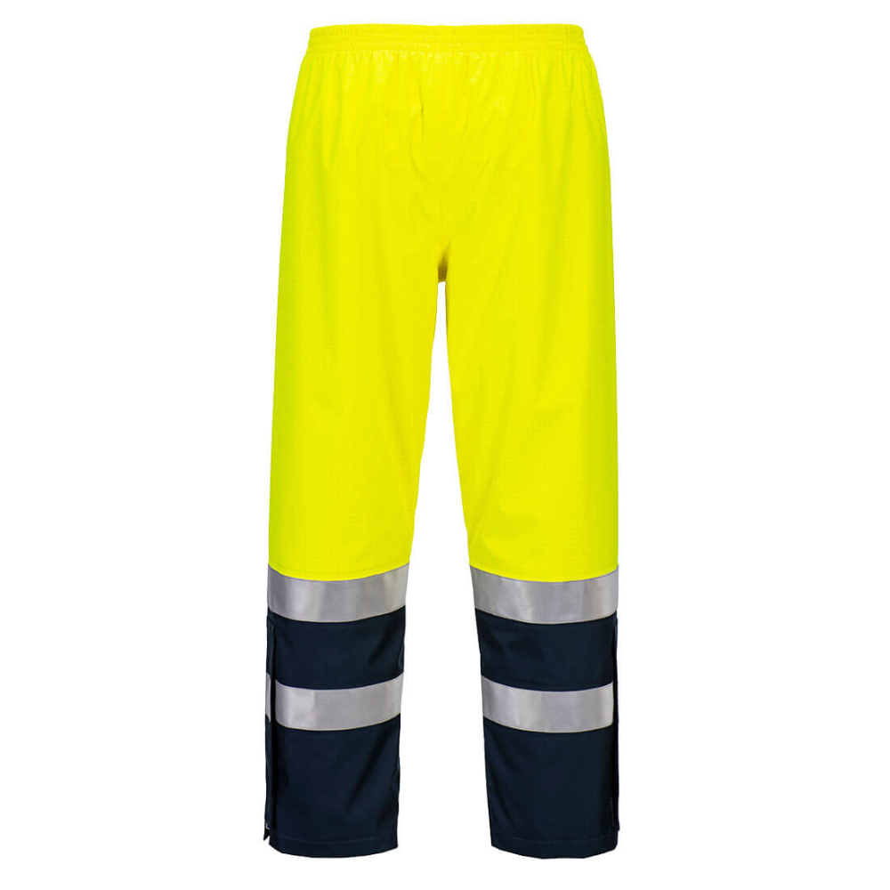 Portwest Bizflame Rain+ Hi-Vis Multi-Norm Contrast FR Winter Trousers