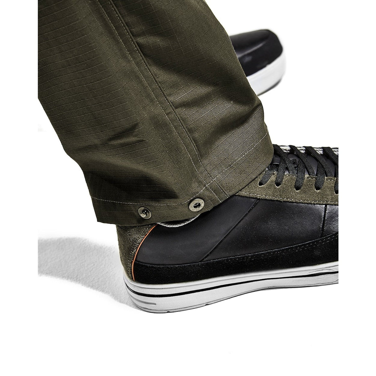 Blaklader Service Trousers with Stretch 1495 #colour_dark-olive-green-black