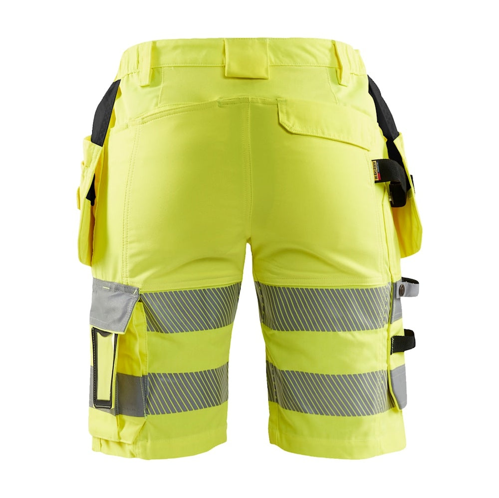 Blaklader Women's Hi-Vis Shorts with Stretch 7186 #colour_hi-vis-yellow