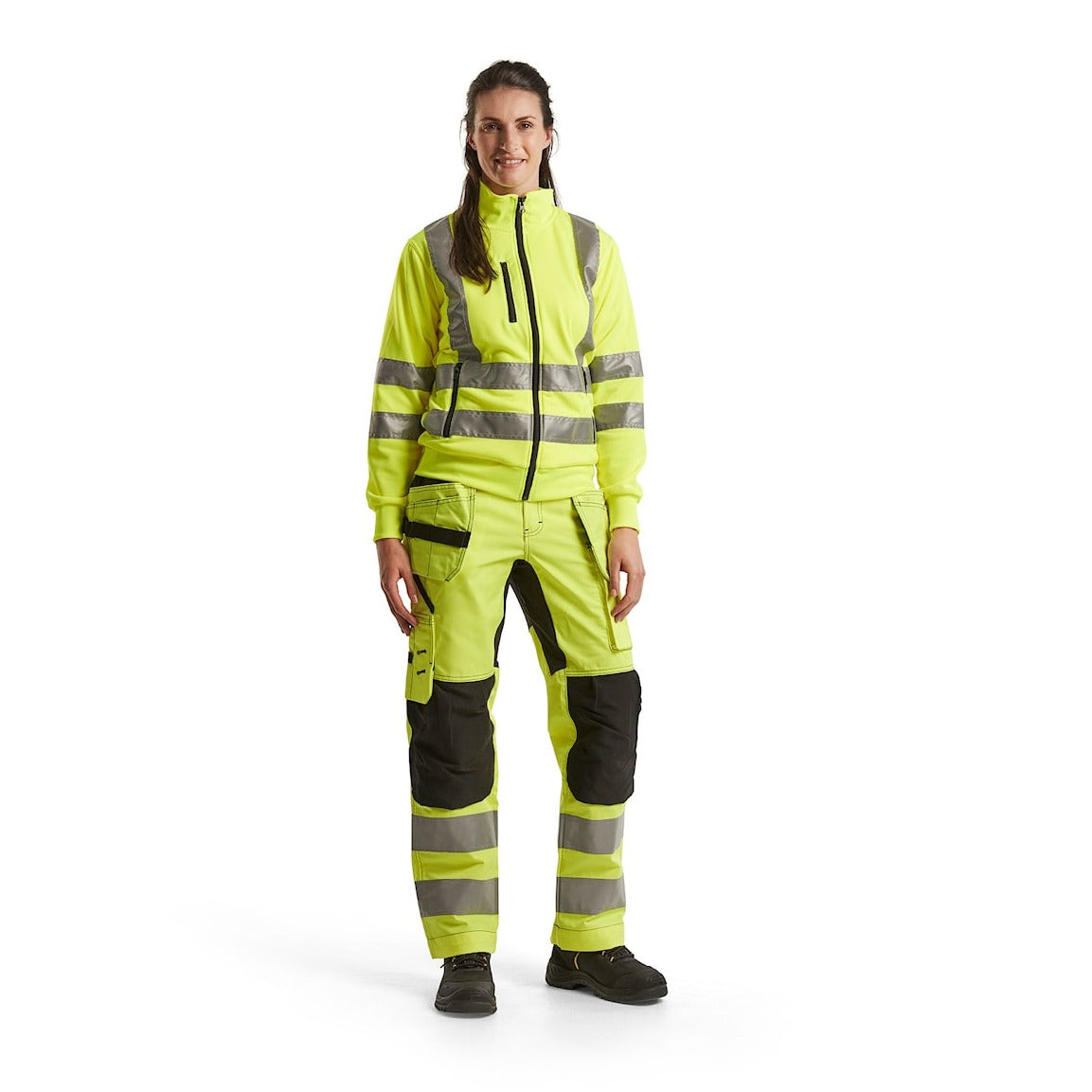 Blaklader Women's Hi-Vis Sweatshirt 3308 #colour_hi-vis-yellow