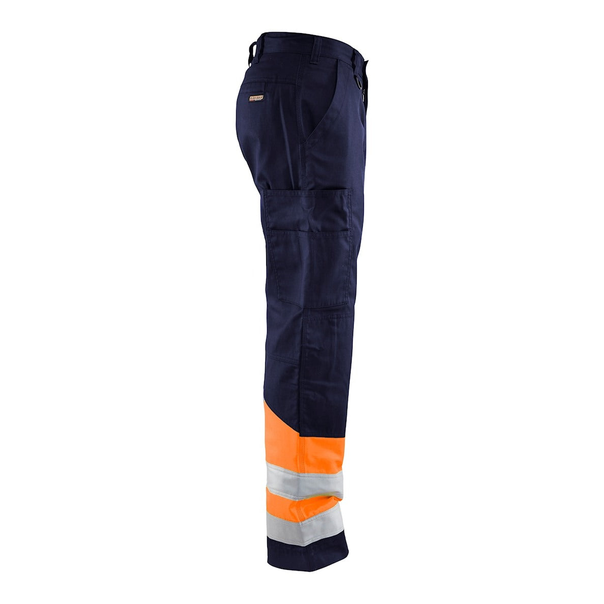 Blaklader Hi-Vis Trousers 1564 - Navy Blue/Hi-Vis Orange