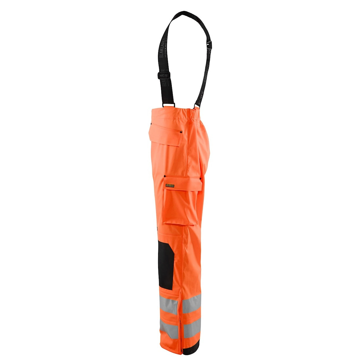 Blaklader Rain Trousers Hi-Vis Level 3 1306 #colour_orange