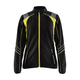 Blaklader Women's Microfleece Jacket 4973 #colour_black-hi-vis-yellow