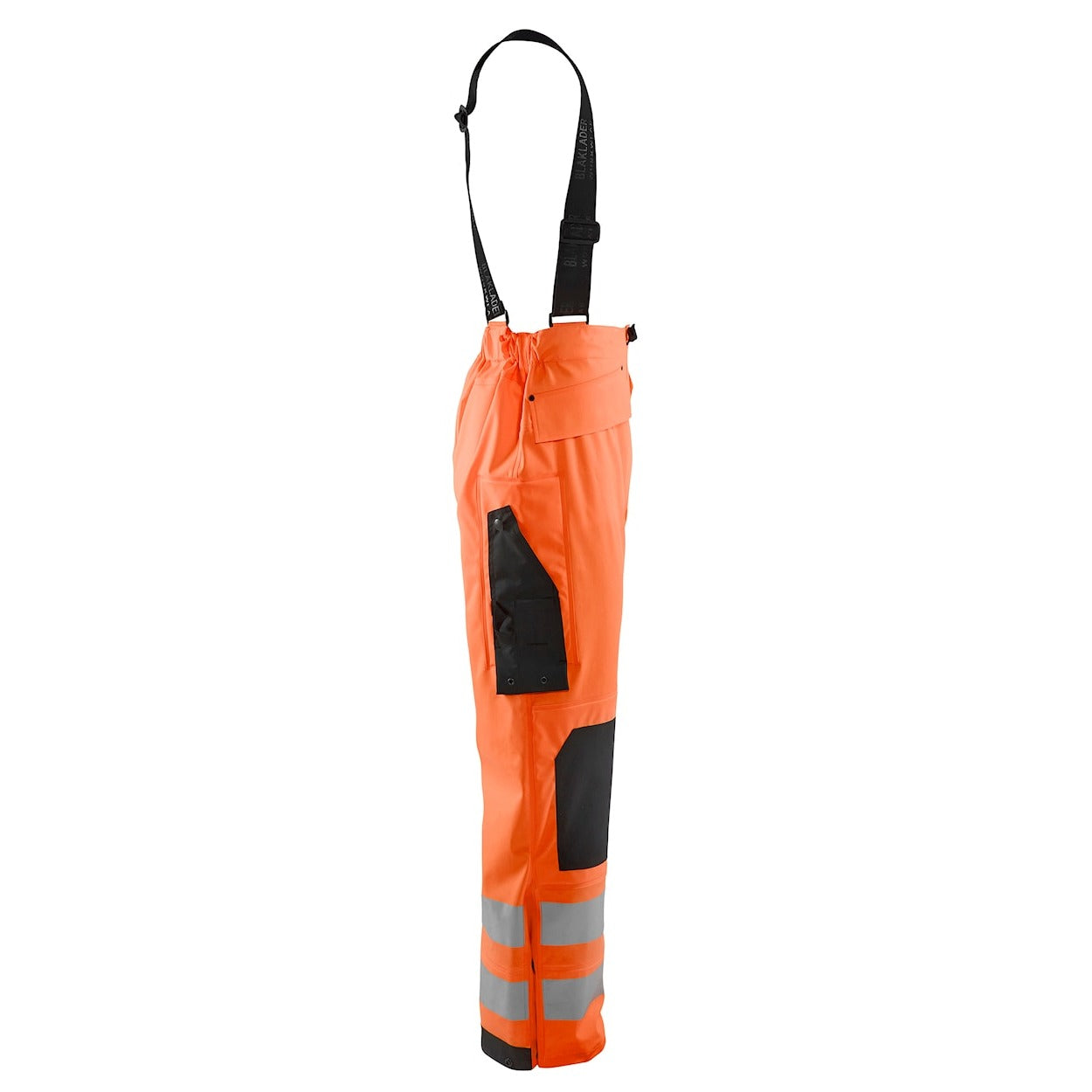 Blaklader Rain Trousers Hi-Vis Level 3 1306 #colour_orange