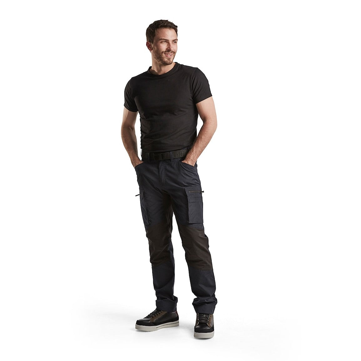 Blaklader Service Trousers with Stretch 14591845 #colour_dark-navy-black