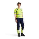 Blaklader Uv Hi-Vis T-Shirt 3397 #colour_hi-vis-yellow-navy-blue