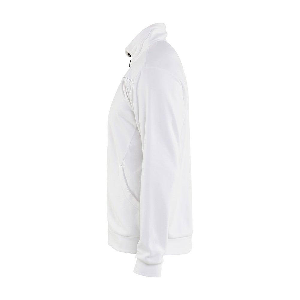 Blaklader Sweatshirt with Full Zip 3362 #colour_white-dark-grey