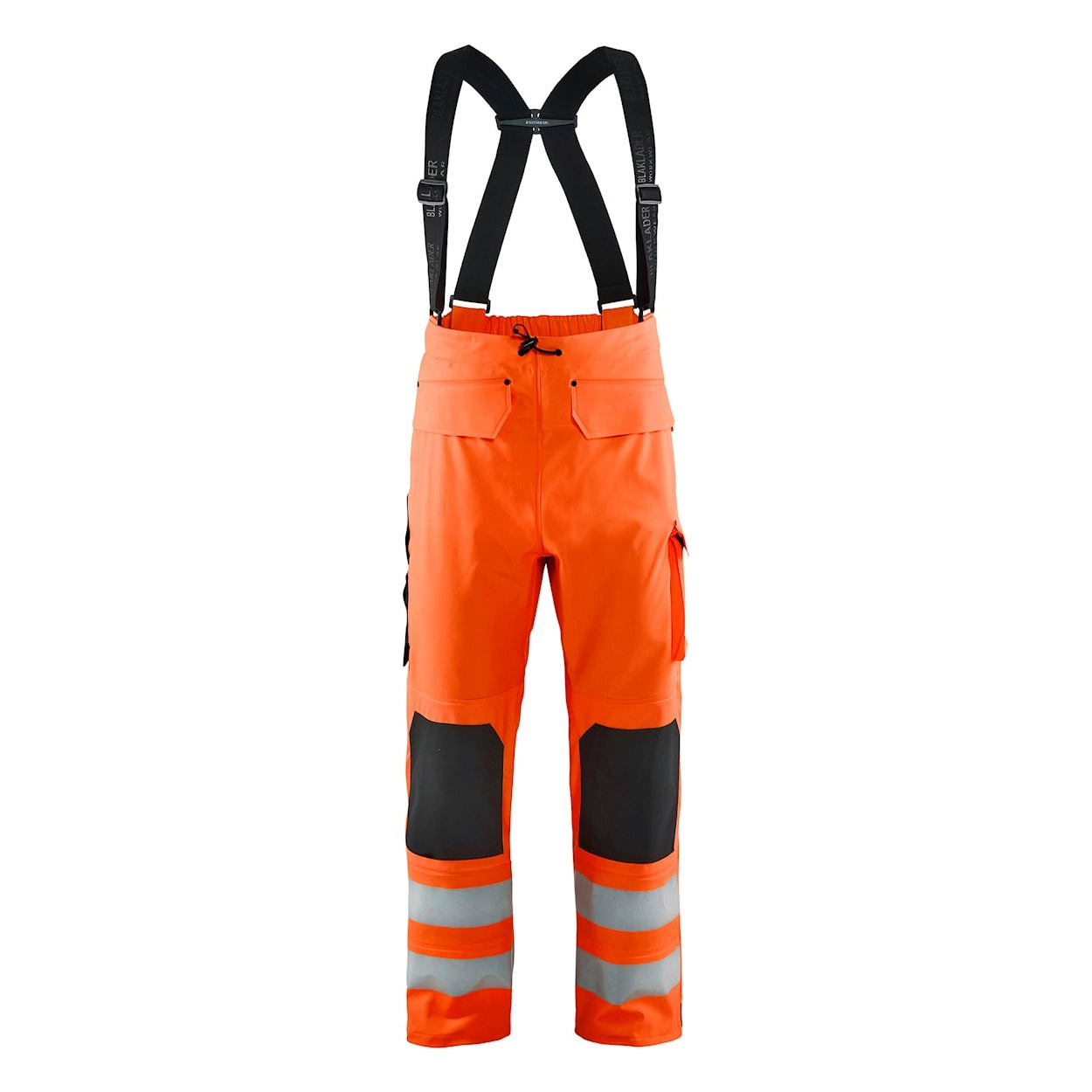 Blaklader Rain Trousers Hi-Vis Level 3 1306 #colour_orange