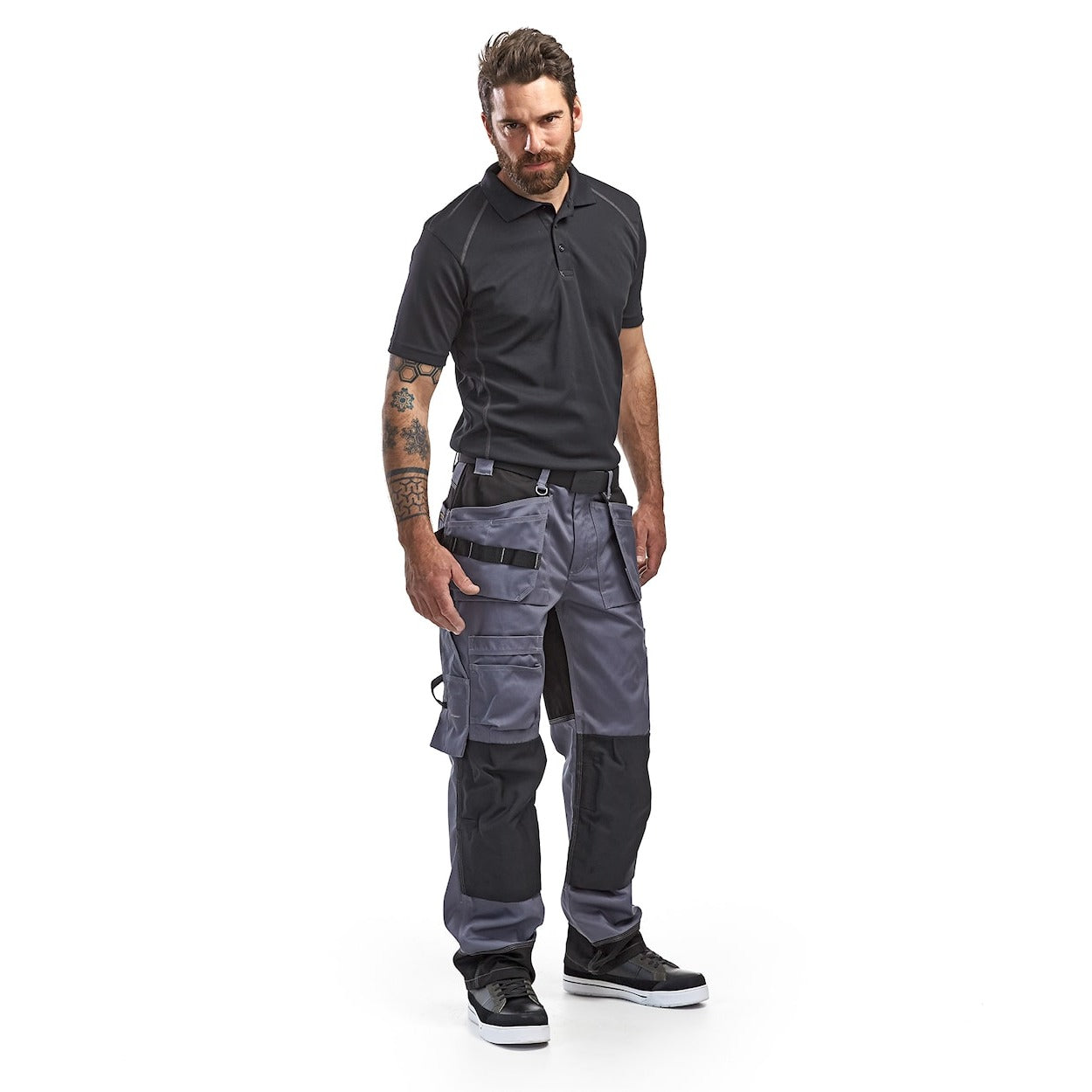 Blaklader Trousers 1504 #colour_grey-black