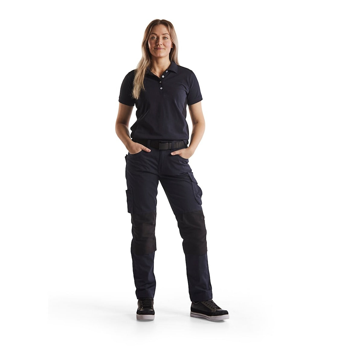 Blaklader Women's Service Trousers with Stretch 7195 #colour_dark-navy-black