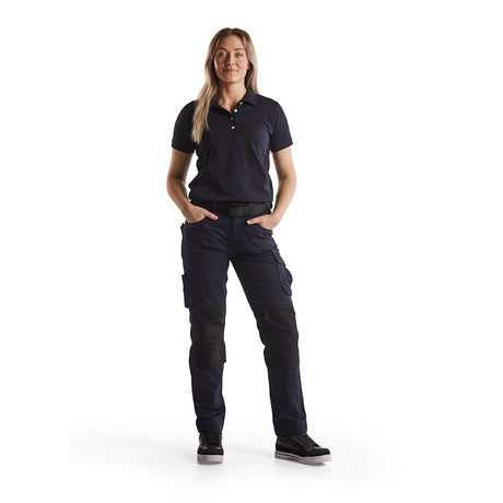 Blaklader Women's Service Trousers with Stretch 7195 #colour_dark-navy-black