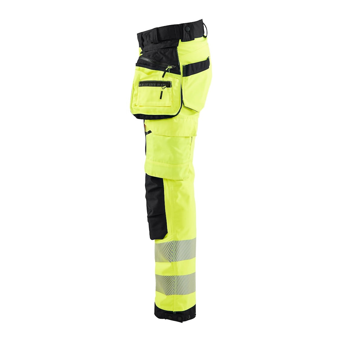 Blaklader Softshell Hi-Vis Trousers Women 7118 #colour_hi-vis-yellow-black