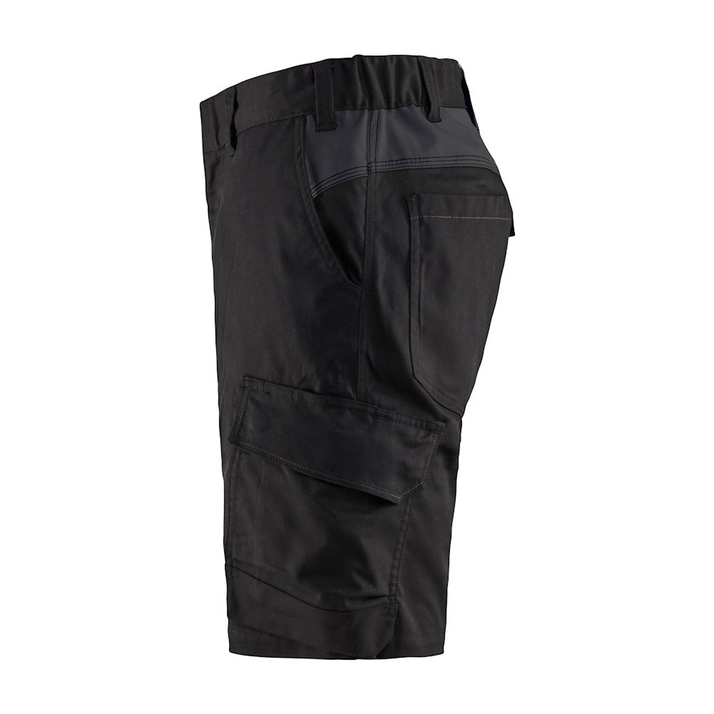 Blaklader Industry Shorts Stretch 1446 #colour_black-dark-grey