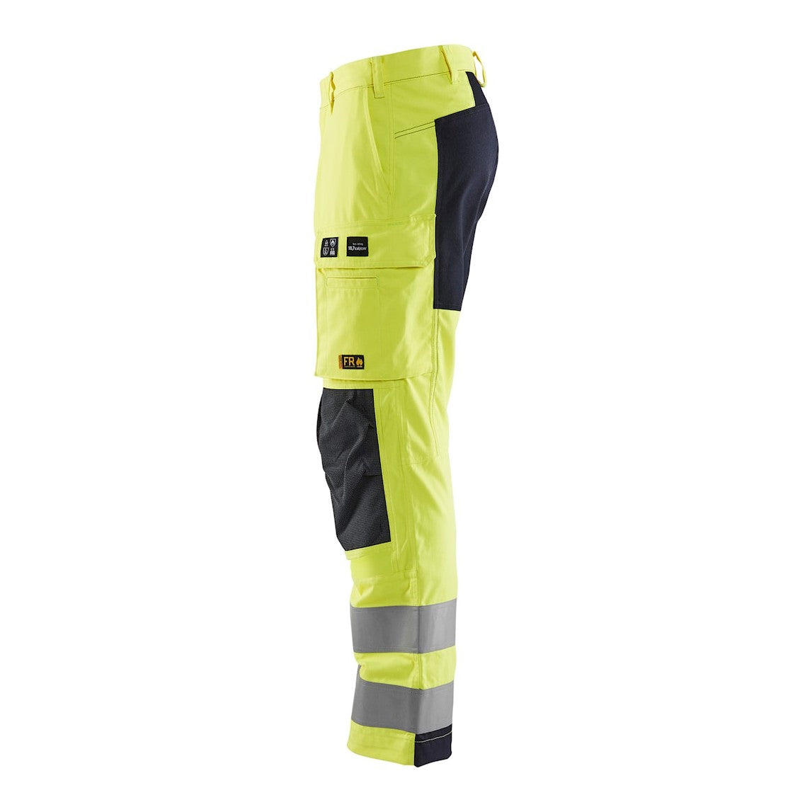 Blaklader Trousers Multinorm Inherent with Stretch 1788 #colour_hi-vis-yellow-navy-blue
