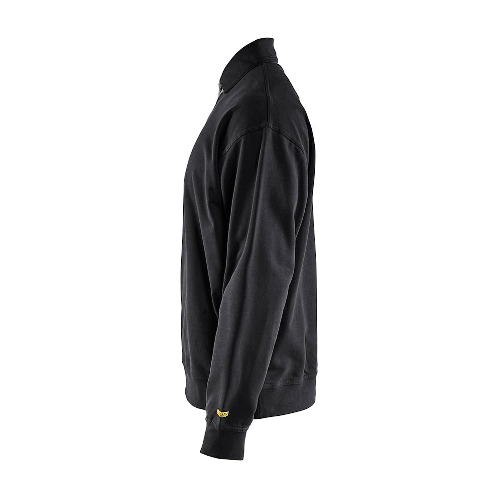 Blaklader Sweatshirt with Collar 3370 #colour_black