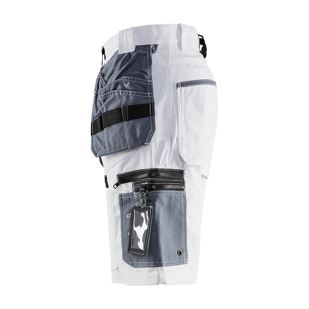 Blaklader X1500 Painters Shorts 1512 #colour_white-grey