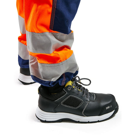 Blaklader Women's Hi-Vis Trousers 7156 #colour_orange-navy-blue