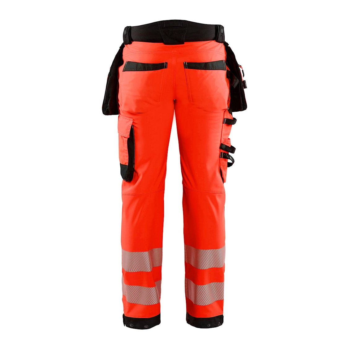 Blaklader Softshell Hi-Vis Trousers 1820 #colour_red-hi-vis-black