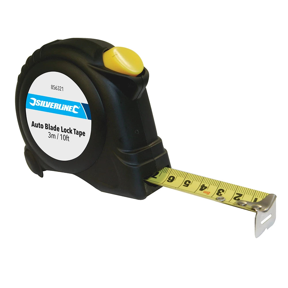 Silverline Auto Blade Lock Tape Display Box - 30pce 3m/10ft x 16mm