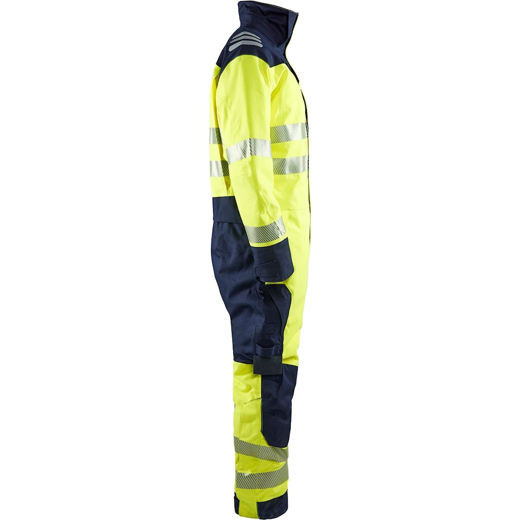 Blaklader Multinorm Winter Overall 6317 #colour_hi-vis-yellow-navy-blue