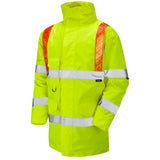 Leo Workwear PUTFORD Leo EcoViz 4K Baffle Lined Anorak with Red Braces