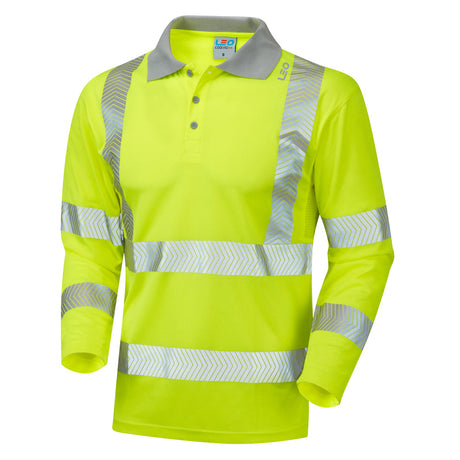 Leo Workwear BARRICANE Leo EcoViz Performance+ Sleeved Polo Shirt