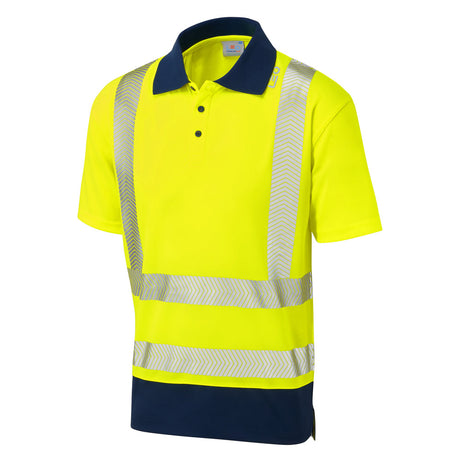 Leo Workwear MORTEHOE Leo EcoViz Performance+ Dual Colour Polo Shirt