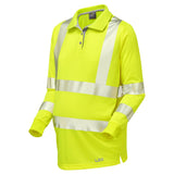 Leo Workwear YARNACOTT Leo EcoViz Performance+ Maternity Sleeved Polo Shirt