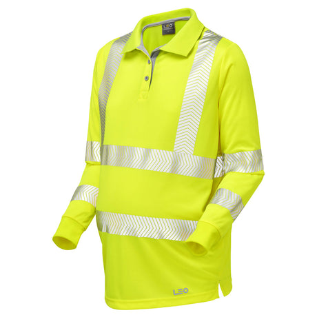 Leo Workwear YARNACOTT Leo EcoViz Performance+ Maternity Sleeved Polo Shi