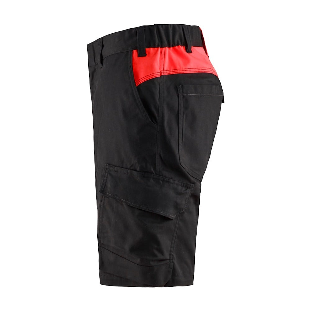 Blaklader Industry Shorts Stretch 1446 #colour_black-red