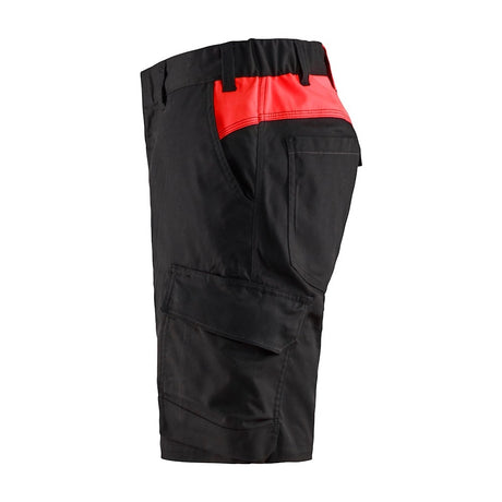 Blaklader Industry Shorts Stretch 1446 #colour_black-red
