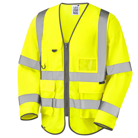 Leo Workwear WRAFTON Leo EcoViz Superior Sleeved Waistcoat