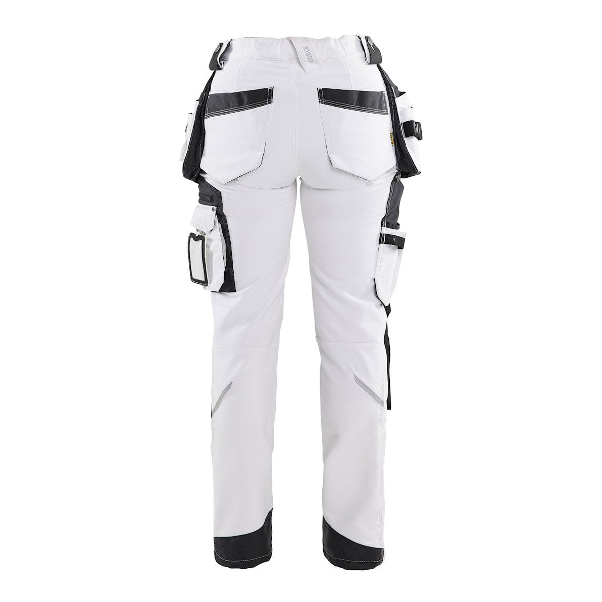 Blaklader Women's Painter Trousers 4-Way Stretch 7179 #colour_white-dark-grey