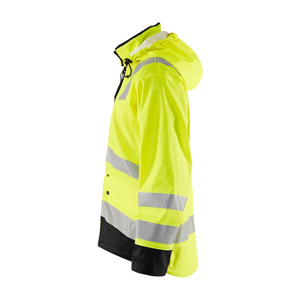 Blaklader Rain Jacket Hi-Vis Level 3 4327 #colour_hi-vis-yellow-black
