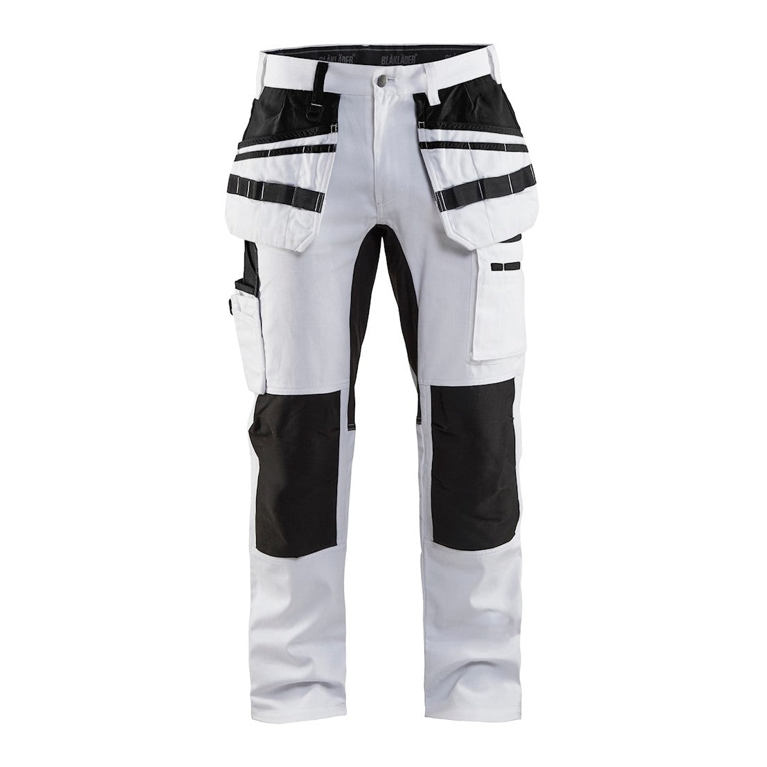 Blaklader Painter Trousers with Stretch 1910 #colour_white-black