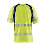 Blaklader Uv Hi-Vis T-Shirt 3397 #colour_hi-vis-yellow-navy-blue