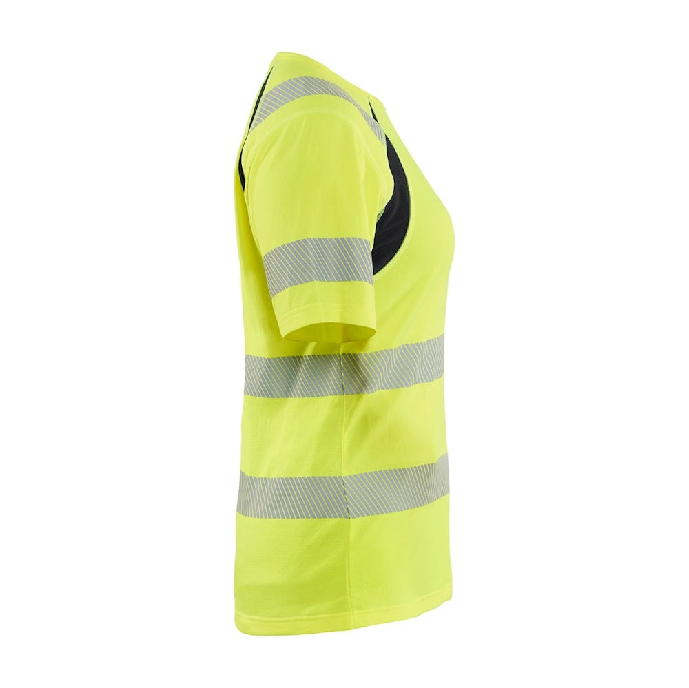 Blaklader T-Shirt Hi-Vis Women 3503 #colour_hi-vis-yellow-black
