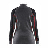 Blaklader Women's Zip-Up Thermal Top Xwarm 7299 #colour_mid-grey-black