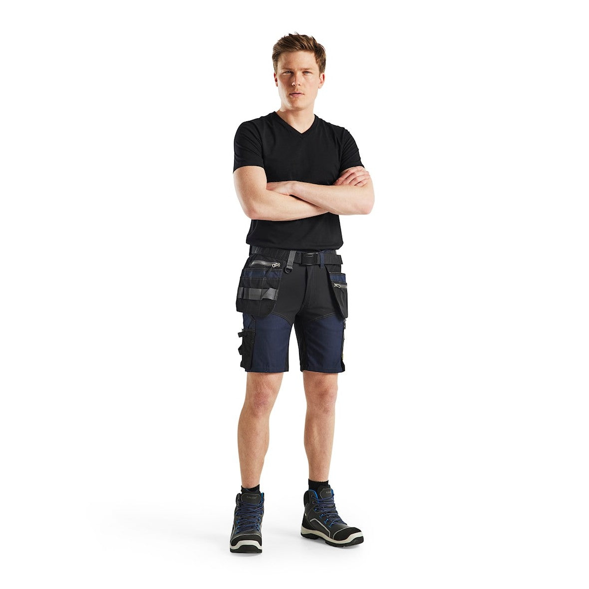 Blaklader T-Shirt, V-Neck 3360 #colour_black