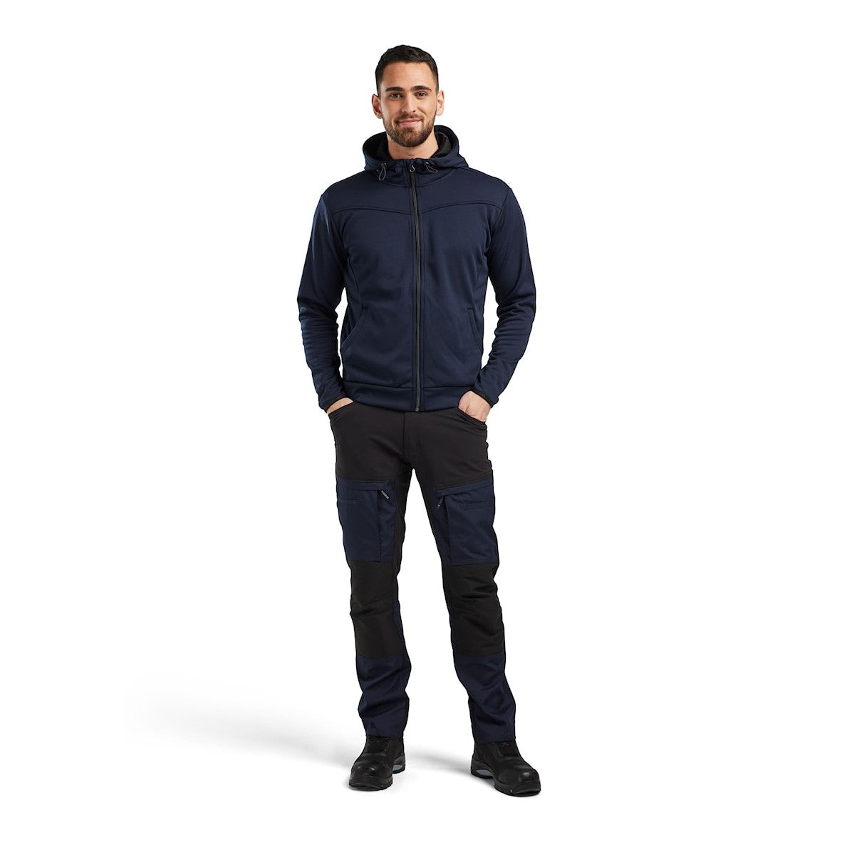 Blaklader Service Trousers with Stretch 1456 #colour_dark-navy-black
