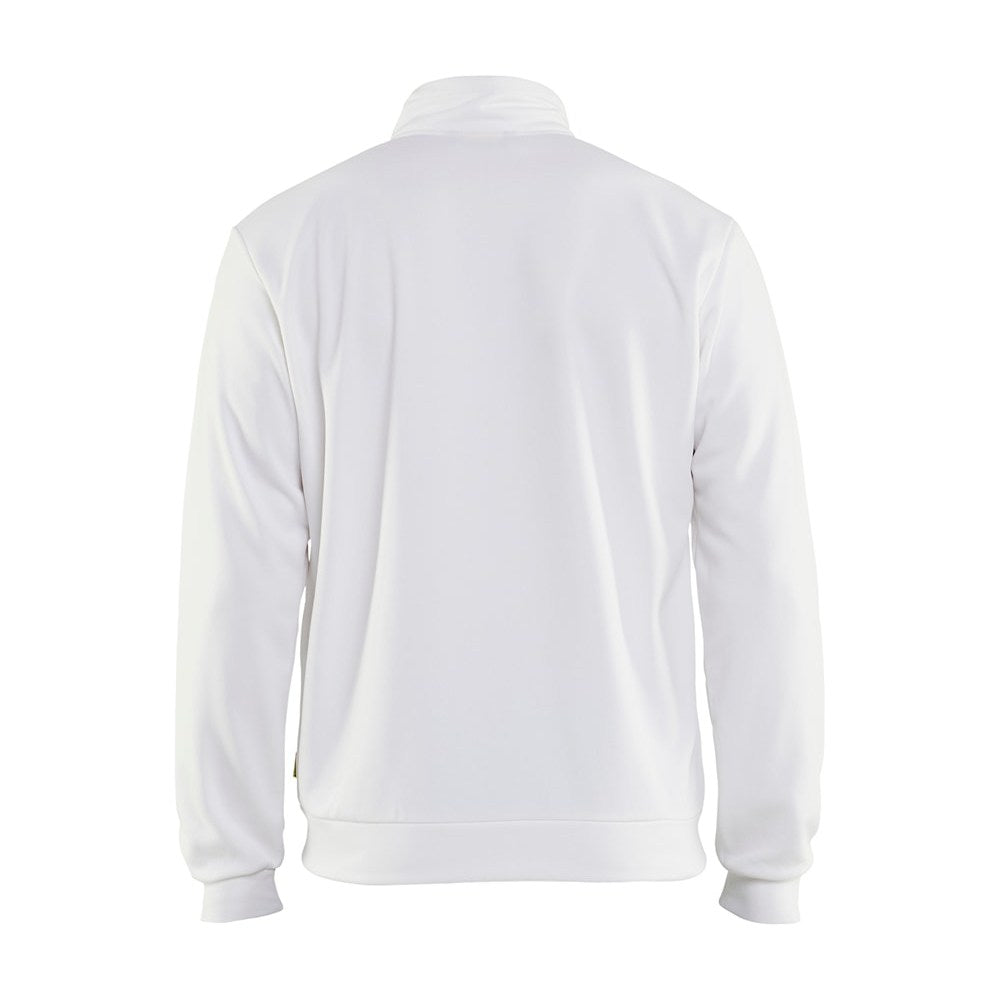Blaklader Sweatshirt with Full Zip 3362 #colour_white-dark-grey