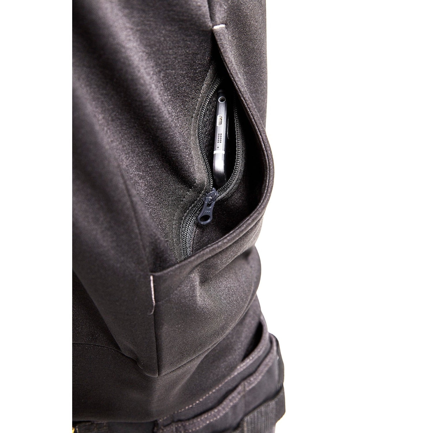 Blaklader Sweatshirt with Full Zip 3362 #colour_black-dark-grey