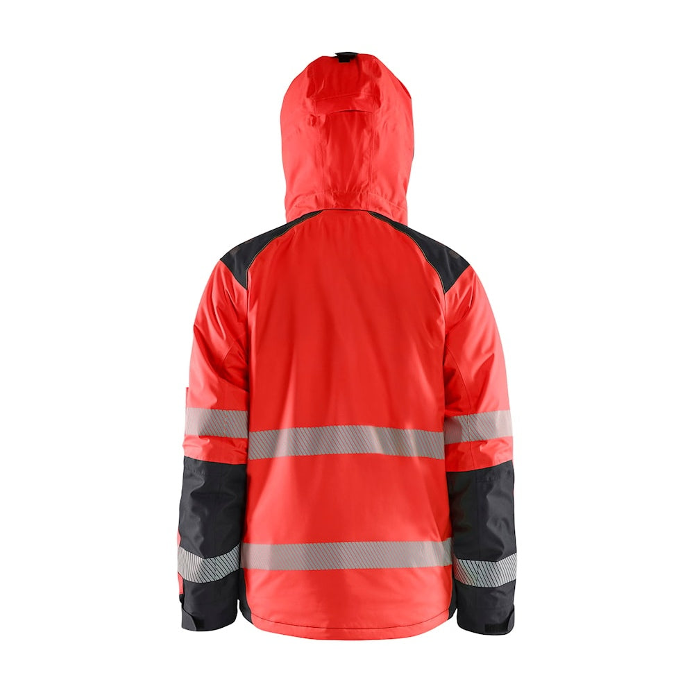 Blaklader Winter Jacket Hi-Vis 4455 #colour_red-hi-vis-black