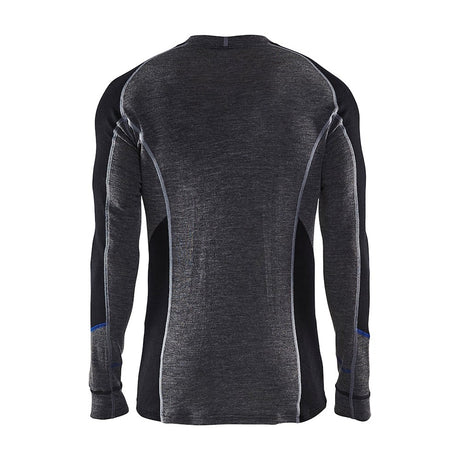 Blaklader Underwear Top Warm 100% Merino 4897 #colour_mid-grey-black